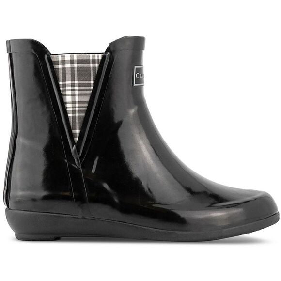 Charter Club Womens Cloudburst Black Outdoor Stretch Rain Boots Shoes Used - Picture 2 of 6